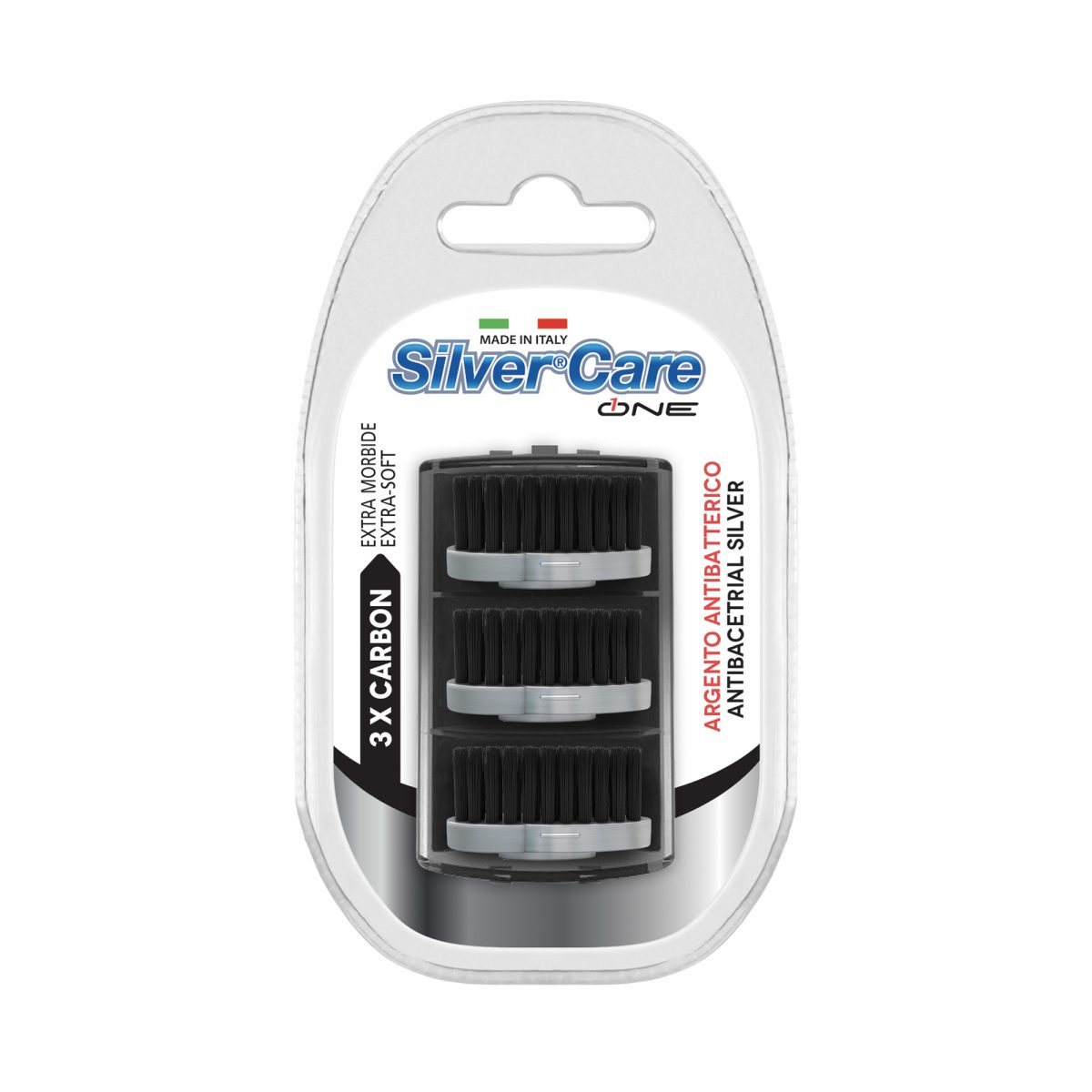 Array - Testine ricambio Silver Care One Carbon 3 pz