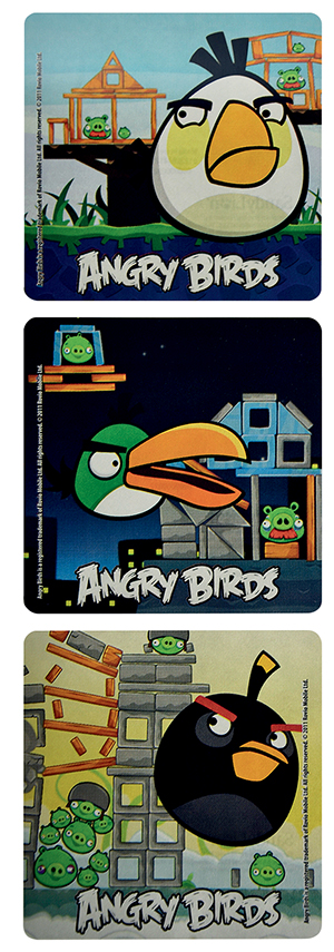 Adesivi Angry Birds 100 pz