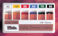 Guttaperca Color Coded Ass.15-40 x 120 pz