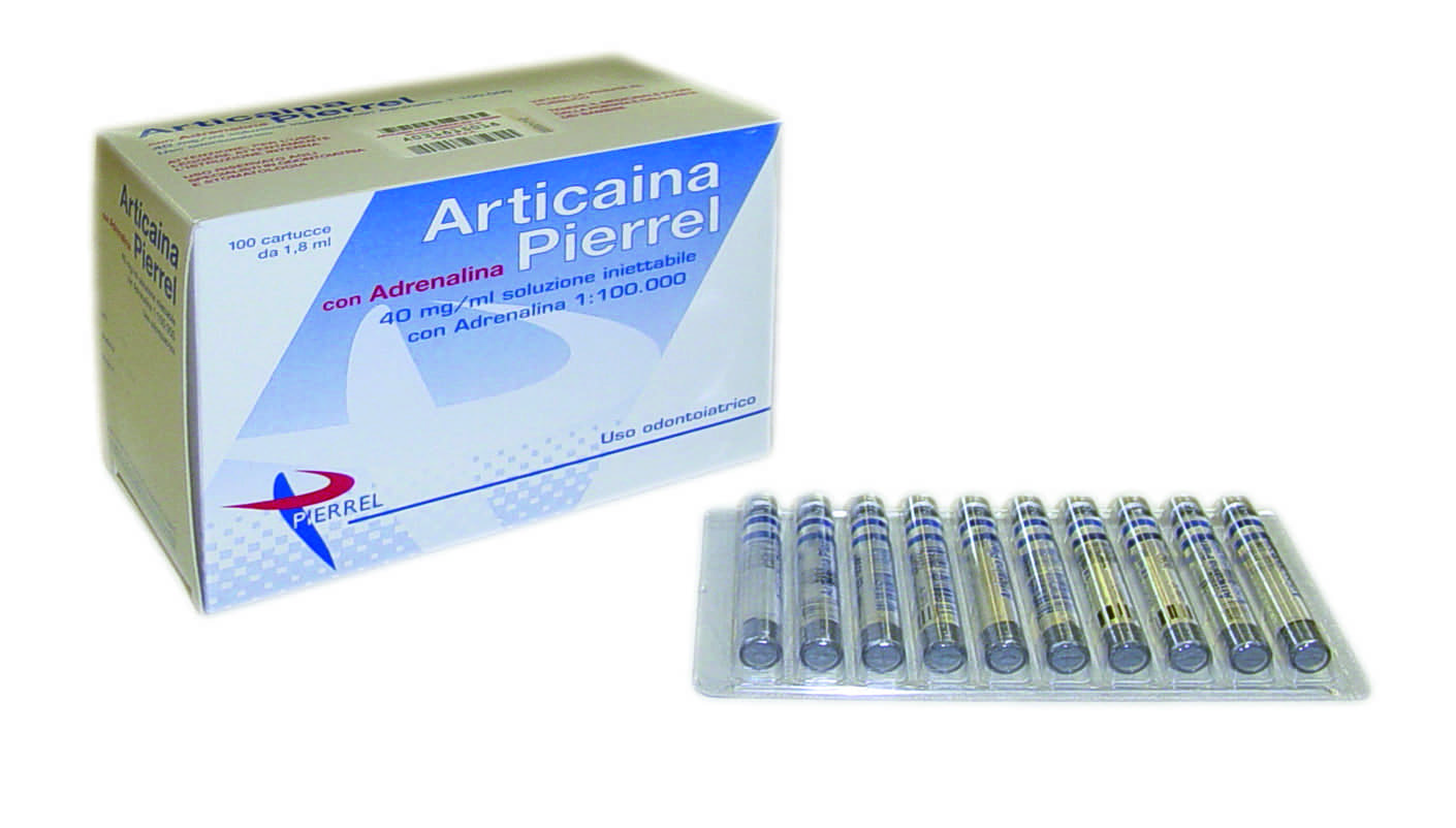 Array - Pierrel Articaina 4%  1:100.000 con adrenalina  100 pz