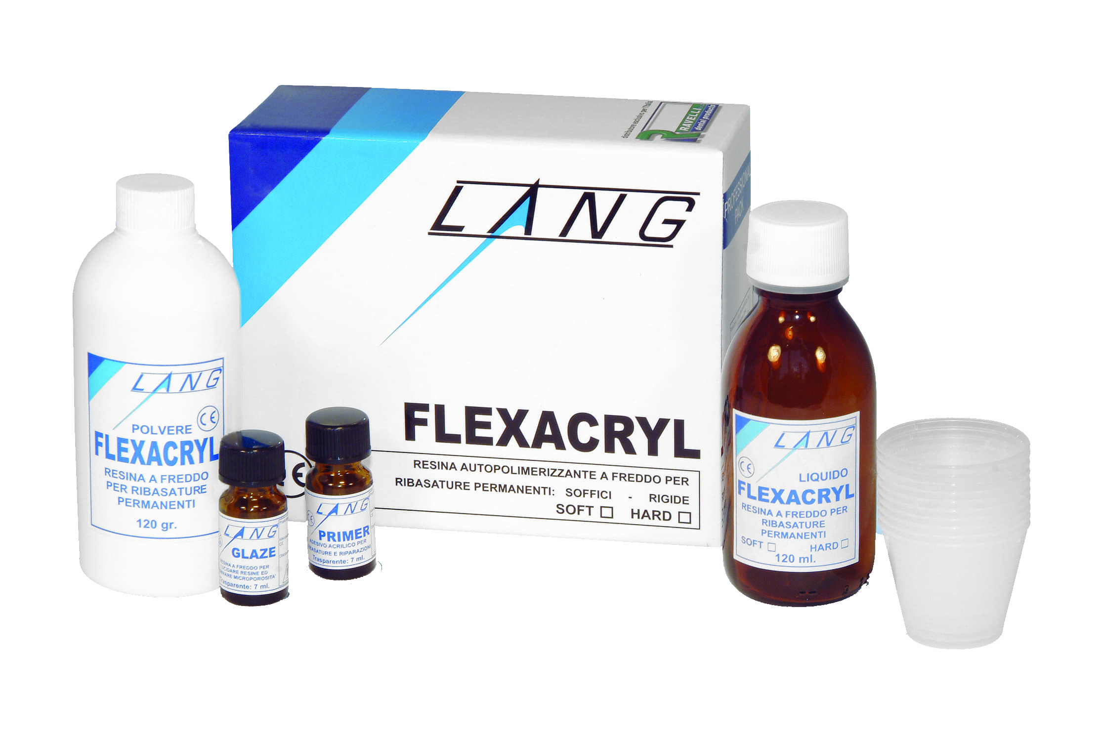 Array - Flexacryl Hard Kit 120 g polvere + 120ml liquido