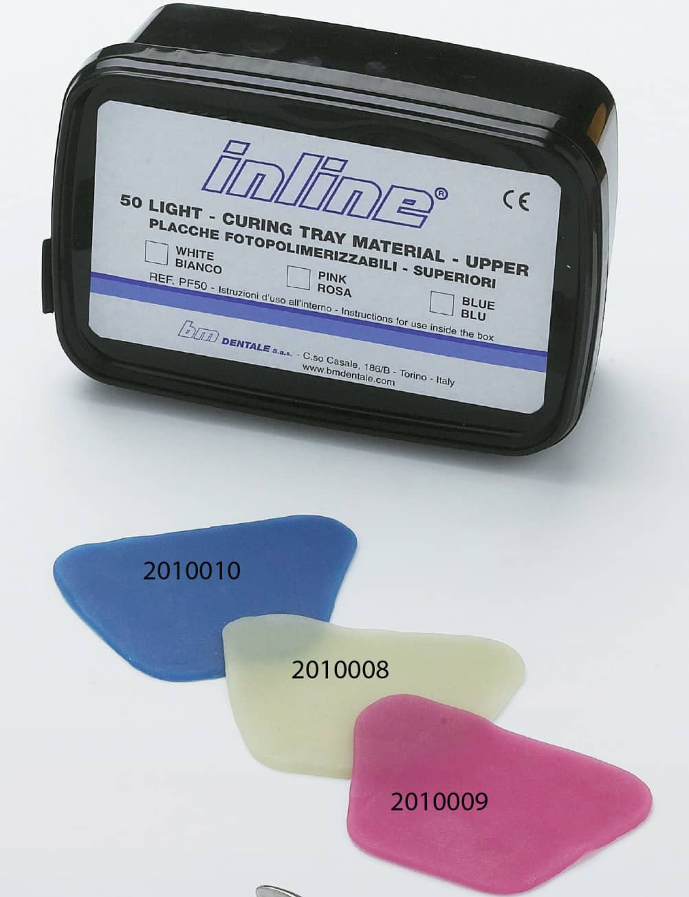 Array - Tray Plates porta impronte foto-polimerizzabile 50 pz colore BIANCO