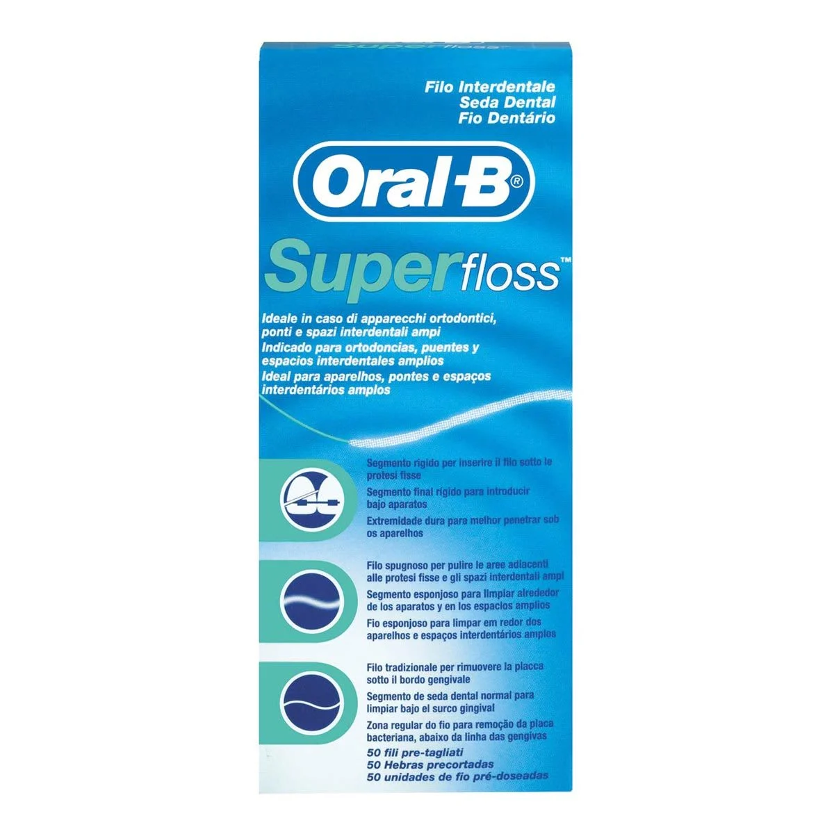 Superfloss Oral-B 12 pacchetti x 50 pz