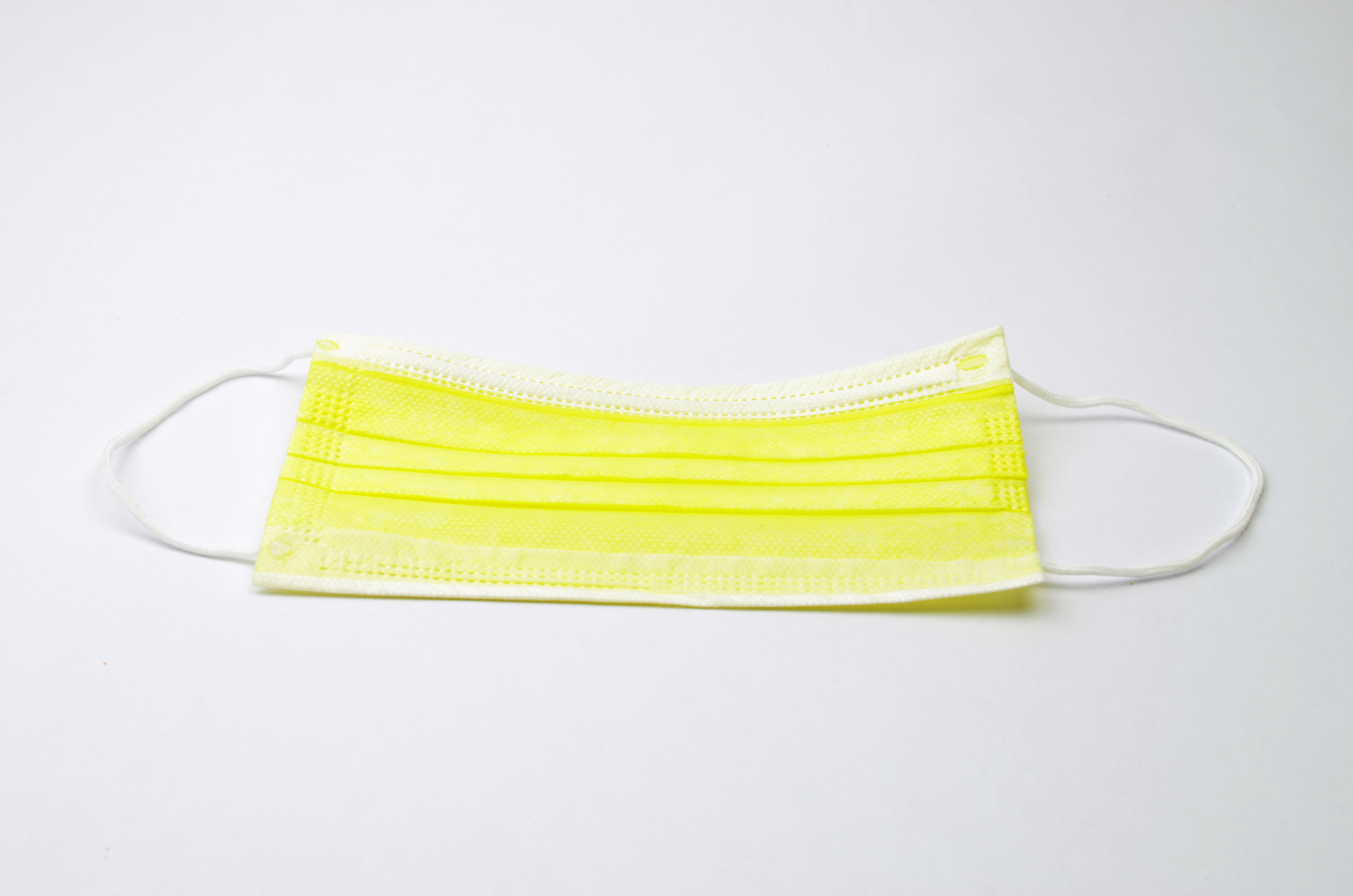 MASCHERINE COLORE GIALLO3VELI 50PZ Mascherine - MASCHERINE COLORE GIALLO3VELI 50PZ