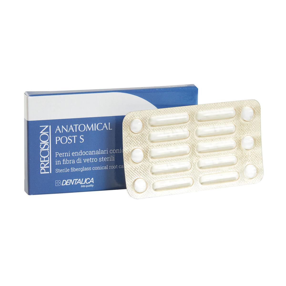 DentalToday ANATOMICAL POST S Large conicità 6/8% - Ø min/max mm 0,7/1,56 ANATOMICAL POST S Large conicità 6/8% - Ø min/max mm 0,7/1,56