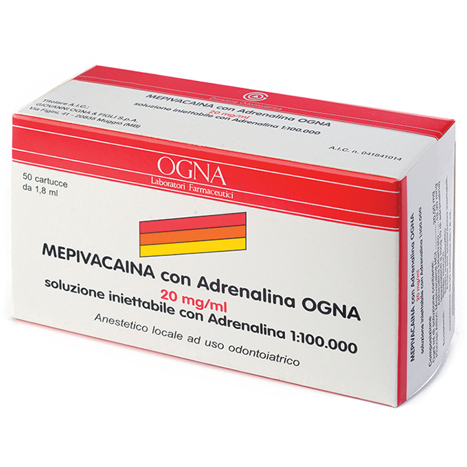 Anestetici - MEPIVACAINA OGNA 2% con Adrenalina 1:100.000