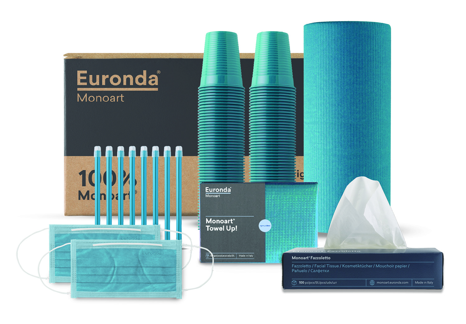 Monoart Kit 100%  Blu Laguna