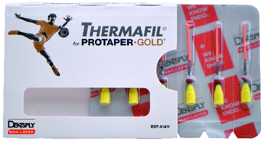 THERMAFIL PER PROTAPER GOLD ISO F1 - giallo Punte Guttaperca - THERMAFIL PER PROTAPER GOLD ISO F1 - giallo