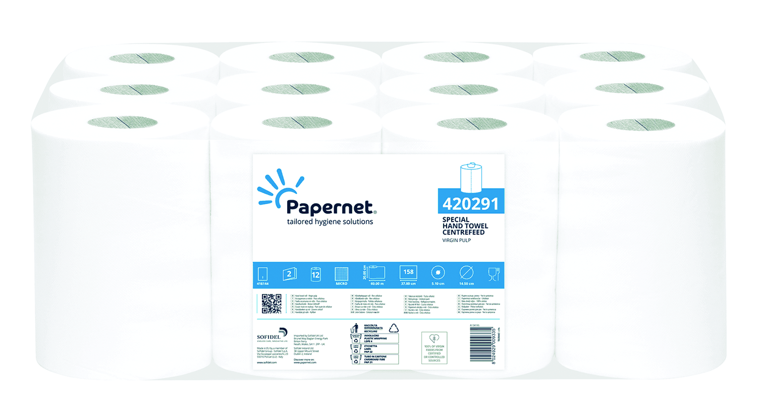 ASCIUGATUTTO PAPERNET 158 STRAPPI Confezione da 12 rotoli ASCIUGATUTTO PAPERNET 158 STRAPPI Confezione da 12 rotoli