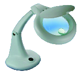 LAMPADA CON DOPPIA LENTE AD INGRANDIMENTO Colore bianco LAMPADA CON DOPPIA LENTE AD INGRANDIMENTO Colore bianco