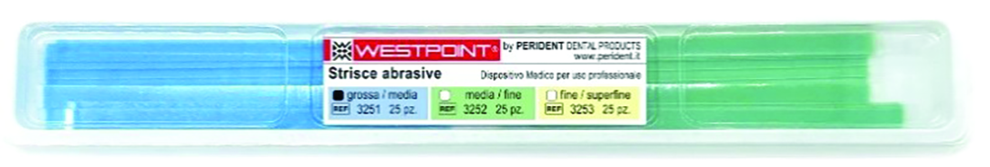 STRISCE ABRASIVE IN POLIESTERE Grana grossa 60 µm/media 40 µm/ h. 4mm STRISCE ABRASIVE IN POLIESTERE Grana grossa 60 µm/media 40 µm/ h. 4mm