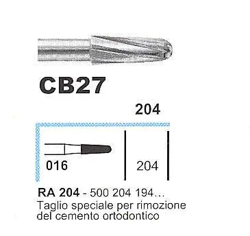 FRESA PER DEBONDING CB27 CA 204 194 ISO 016 Frese E Abrasivi - FRESA PER DEBONDING CB27 CA 204 194 ISO 016