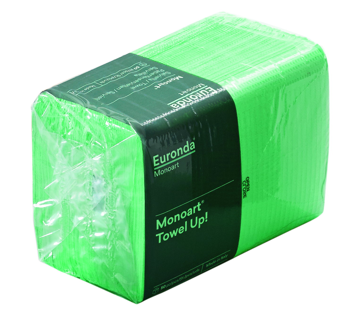 SALVIETTE MONOART TOW.UP VERDE 10x5 SALVIETTE MONOART TOW.UP VERDE 10x5