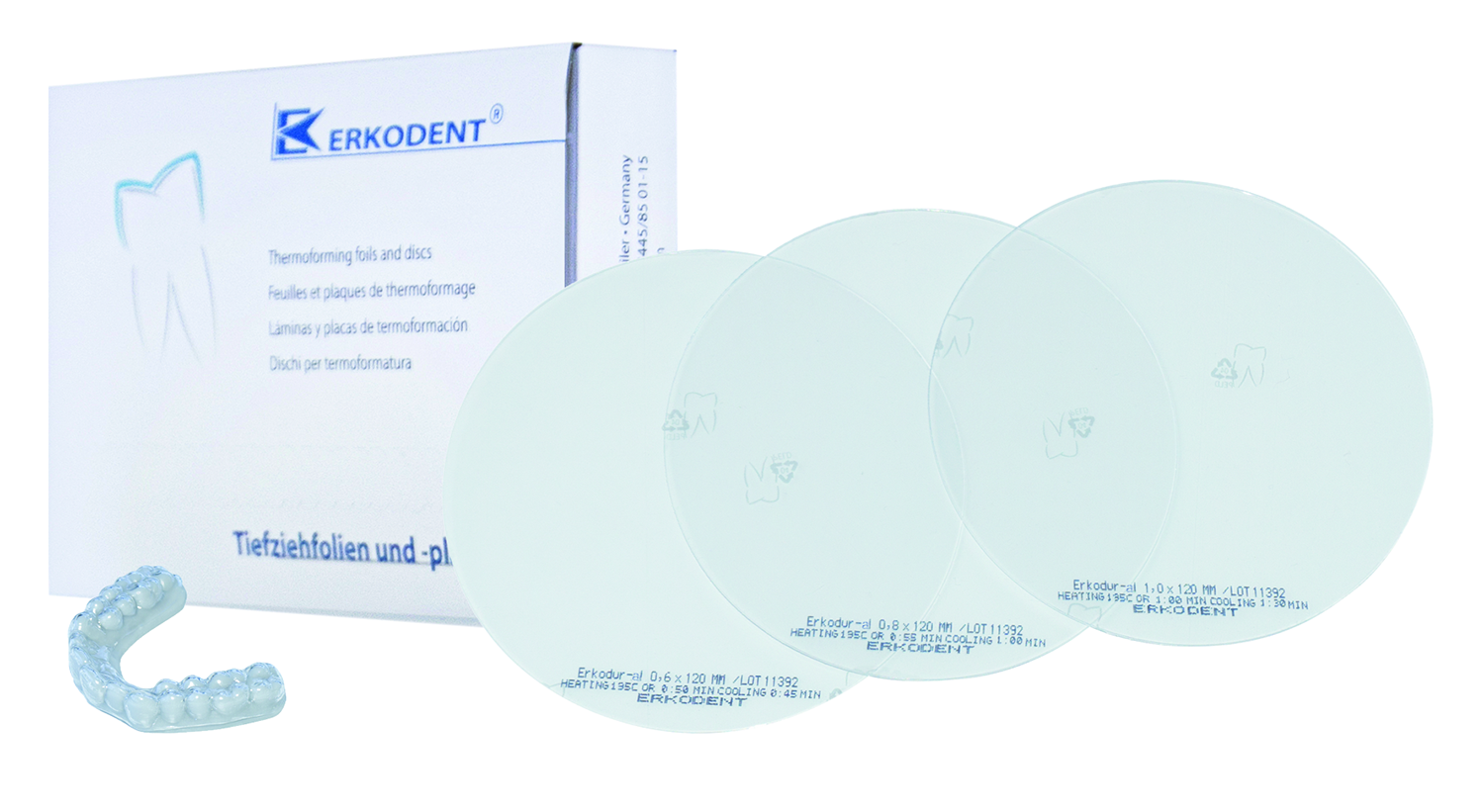 DentalToday DISCHI TERMOPLASTICI ERKODUR al 0.6 mm - 20 dischi DISCHI TERMOPLASTICI ERKODUR al 0.6 mm - 20 dischi