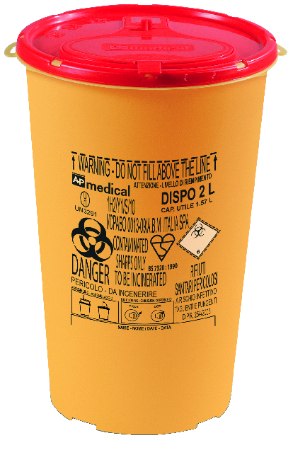 CONTENITORI PER RIFIUTI SPECIALI Modello SEPTOECO (monouso) Capacità 2 litri - Confezione da 10 pz. CONTENITORI PER RIFIUTI SPECIALI Modello SEPTOECO (monouso) Capacità 2 litri - Confezione da 10 pz.