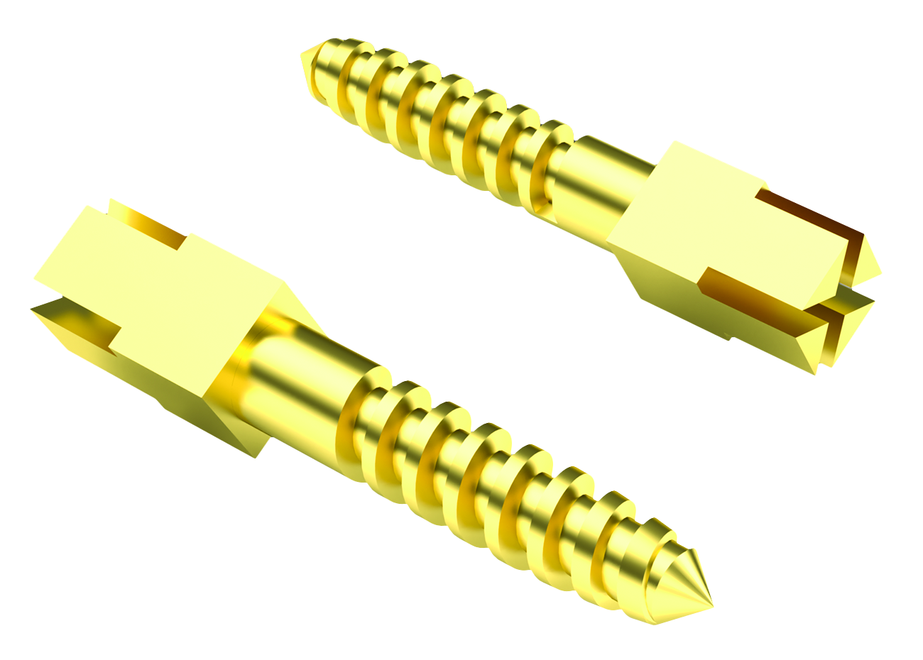 DENTAL SCREW POSTS DORATE RICAMBI S3/ Ø mm 1,35 - short (mm 8) Conservativa - DENTAL SCREW POSTS DORATE RICAMBI S3/ Ø mm 1,35 - short (mm 8)