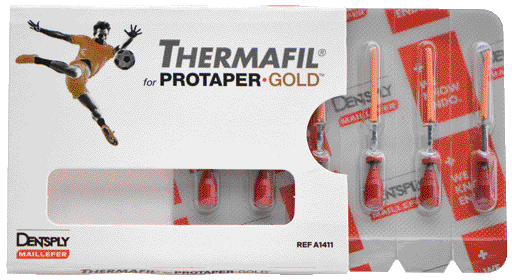 THERMAFIL x PROTAPER GOLD F2 25MM 6 Punte Guttaperca - THERMAFIL x PROTAPER GOLD F2 25MM 6