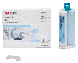 IMPRINT 4 BITE (PER MISCELAZIONE MANUALE) Confezione: 2 x 50 ml cad. + 5 puntali verdi + 5 terminali Siliconi 1°-2° impronta - IMPRINT 4 BITE (PER MISCELAZIONE MANUALE) Confezione: 2 x 50 ml cad. + 5 puntali verdi + 5 terminali