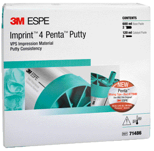 IMPRINT 4 PENTA PUTTY (PER MISCELAZIONE DINAMICA) Confezione da 2 x 360 ml cad. Impronta - IMPRINT 4 PENTA PUTTY (PER MISCELAZIONE DINAMICA) Confezione da 2 x 360 ml cad.