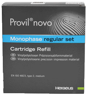 PROVIL NOVO IN CARTUCCE (PER MISCELAZIONE MANUALE) Monophase C.D.2 Regular Set (elevata tissotropia) - Confezione: 2 x 50 ml cad. + 6 puntali large verdi PROVIL NOVO IN CARTUCCE (PER MISCELAZIONE MANUALE) Monophase C.D.2 Regular Set (elevata tissotropia) - Confezione: 2 x 50 ml cad. + 6 puntali large verdi