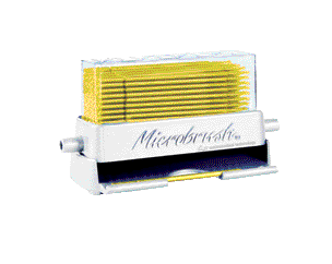 DISPENSER PER MICROBRUSH PLUS Dispenser + 50 microbrush fini gialli DISPENSER PER MICROBRUSH PLUS Dispenser + 50 microbrush fini gialli