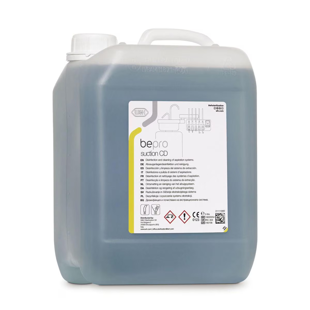 BEPRO SUCTION CD Tanica da 5 litri Disinfezione E Sterilizzazione - BEPRO SUCTION CD Tanica da 5 litri