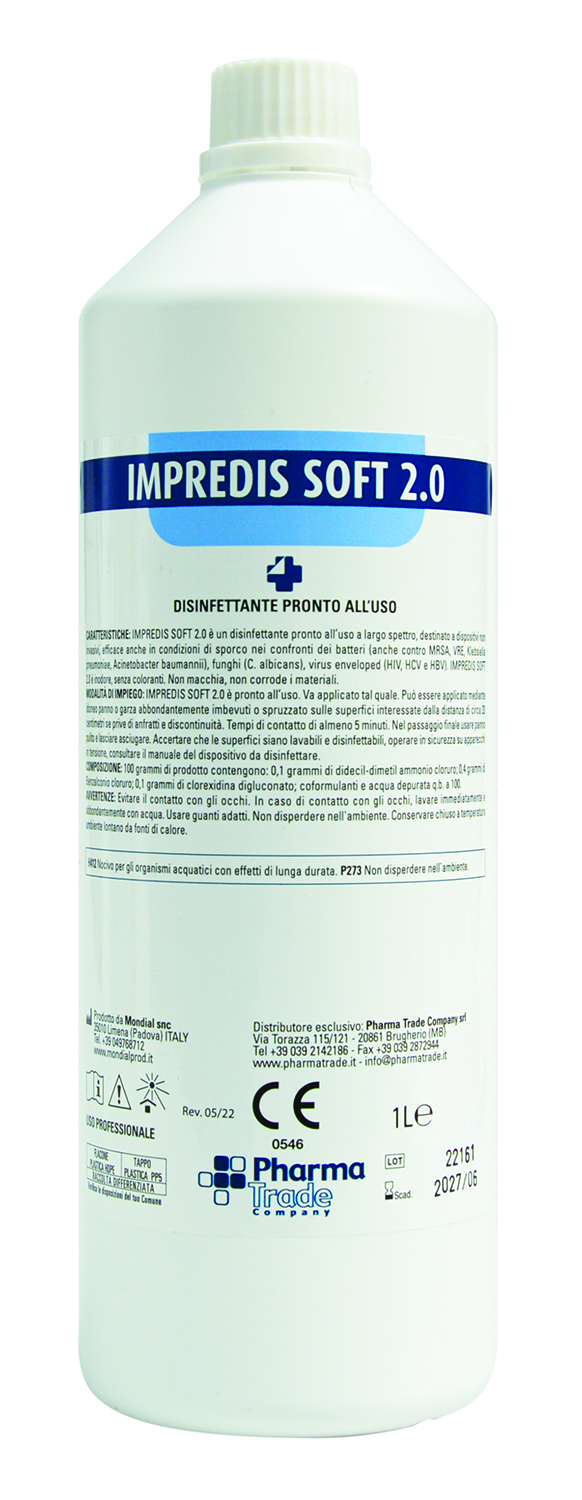 IMPREDIS SOFT 2.0 Flacone da 1 litro Disinfettanti - IMPREDIS SOFT 2.0 Flacone da 1 litro