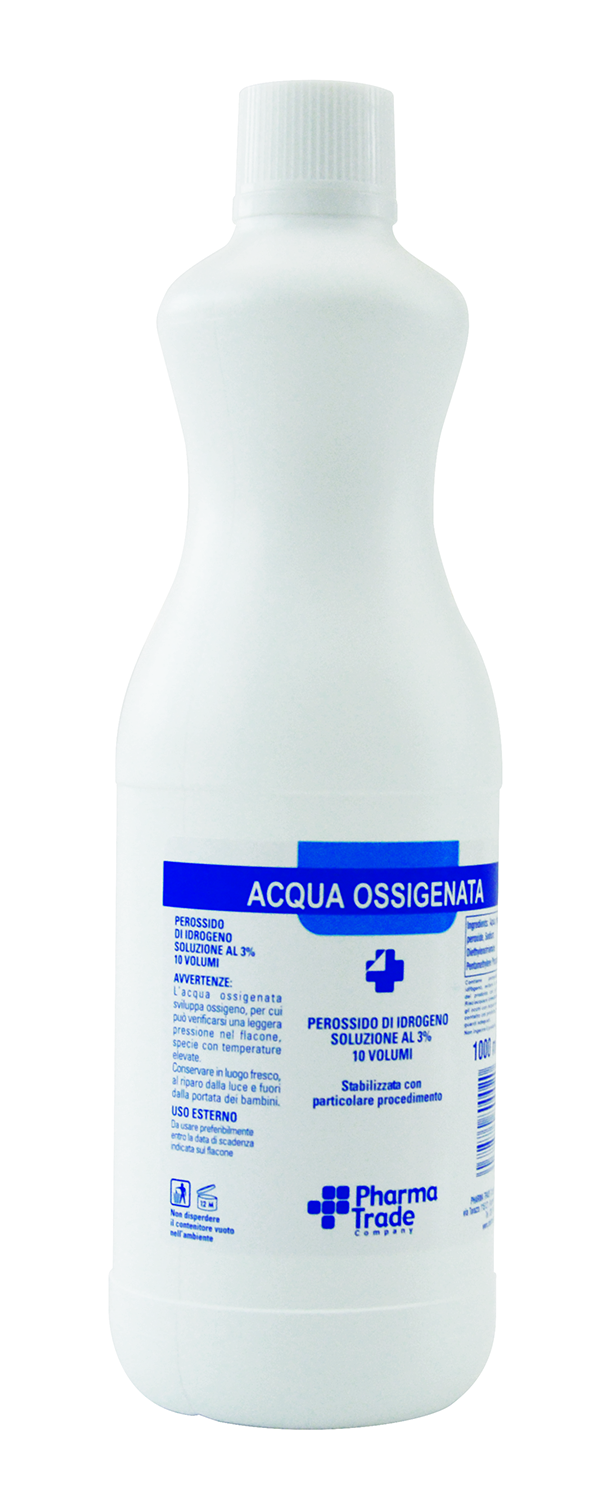 ACQUA OSSIGENATA Flacone da 1 litro Medicamenti - Suture - ACQUA OSSIGENATA Flacone da 1 litro