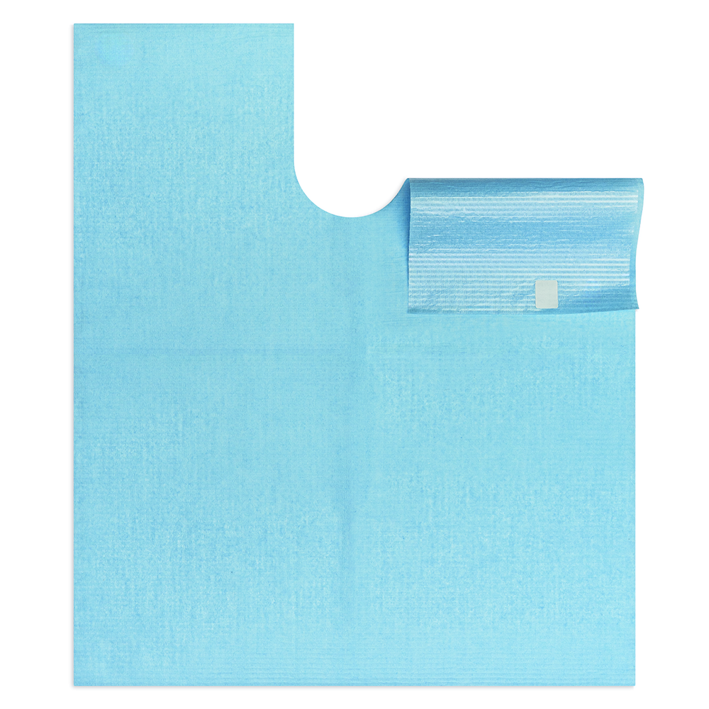 MANTELLINE BIB UP! Azzurro - 150 pz Monouso - MANTELLINE BIB UP! Azzurro - 150 pz