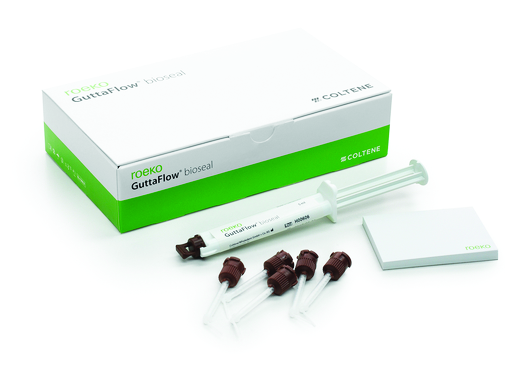 GUTTAFLOW BIOSEAL Standard Kit: 1 siringa automix da 5 ml + 12 puntali di miscelazione ed accessori GUTTAFLOW BIOSEAL Standard Kit: 1 siringa automix da 5 ml + 12 puntali di miscelazione ed accessori