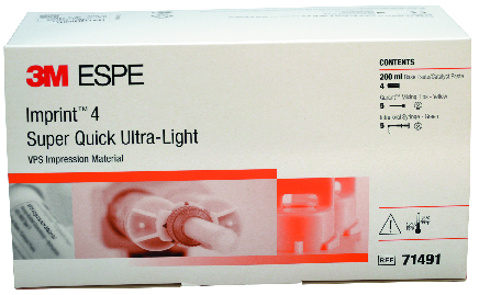 IMPRINT 4 (PER MISCELAZIONE MANUALE) Super Quick Ultra-Light (indurimento ultrarapido - colore arancione) Impronta - IMPRINT 4 (PER MISCELAZIONE MANUALE) Super Quick Ultra-Light (indurimento ultrarapido - colore arancione)