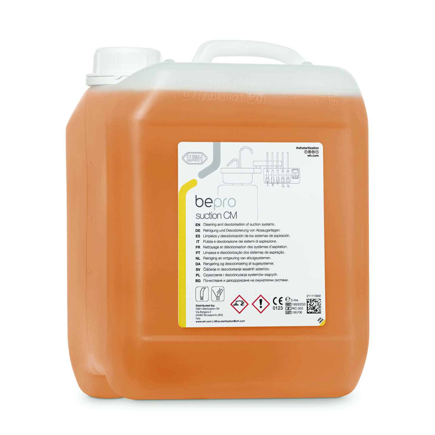 BEPRO SUCTION CM Tanica da 5 litri Disinfezione E Sterilizzazione - BEPRO SUCTION CM Tanica da 5 litri