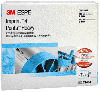 IMPRINT 4 PENTA (PER MISCELAZIONE DINAMICA) Heavy (indurimento normale - colore blu) Impronta - IMPRINT 4 PENTA (PER MISCELAZIONE DINAMICA) Heavy (indurimento normale - colore blu)