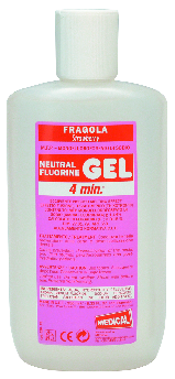 GEL DI FLUORO DA 250 ML NEUTRO gusto fragola Profilassi - GEL DI FLUORO DA 250 ML NEUTRO gusto fragola