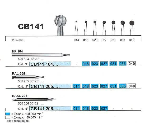 DZ CB7-314-010 X5 FRESE Frese E Abrasivi - DZ CB7-314-010 X5 FRESE