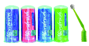 MICROBRUSH CLASSIC Terminale regular, con impugnatura viola, verde, rossa e blu MICROBRUSH CLASSIC Terminale regular, con impugnatura viola, verde, rossa e blu