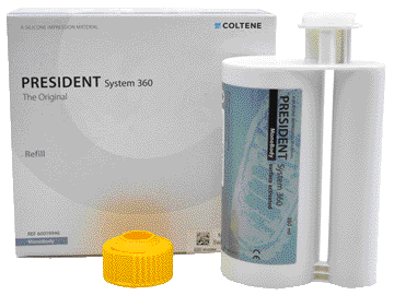 DentalToday PRESIDENT THE ORIGINAL (SYSTEM 360) (PER MISCELAZIONE DINAMICA) Monobody: confezione 2 x 380 ml cad. PRESIDENT THE ORIGINAL (SYSTEM 360) (PER MISCELAZIONE DINAMICA) Monobody: confezione 2 x 380 ml cad.