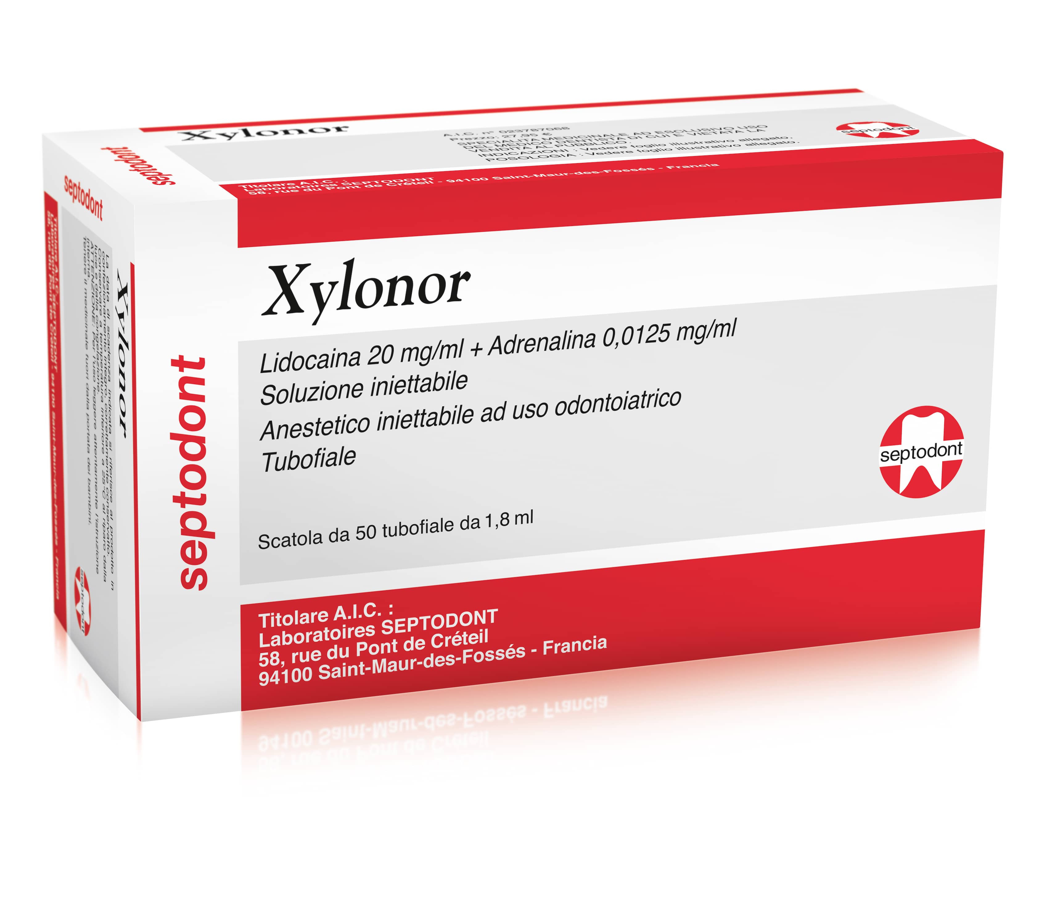 Medicamenti - Suture - Xylonor 1:80.000 tubofiala