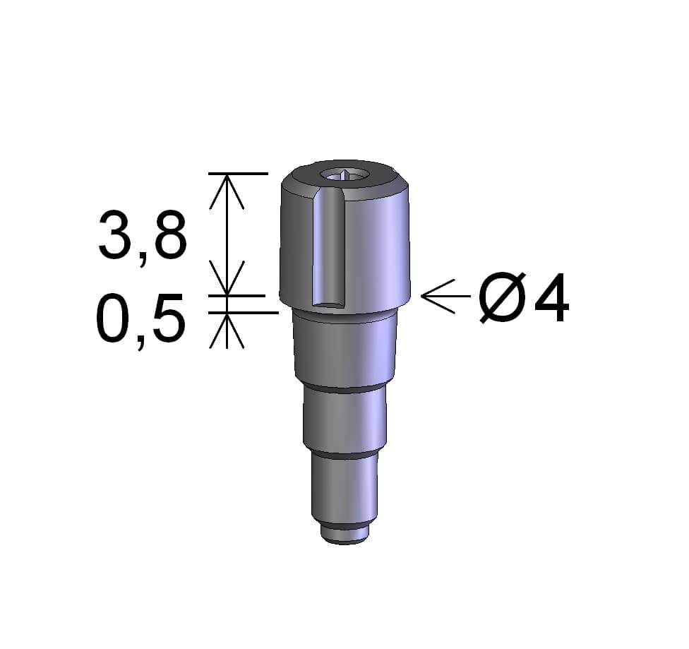 IDI Impianti - Moncone Morse a vite H 0.5 x 4.0 mm