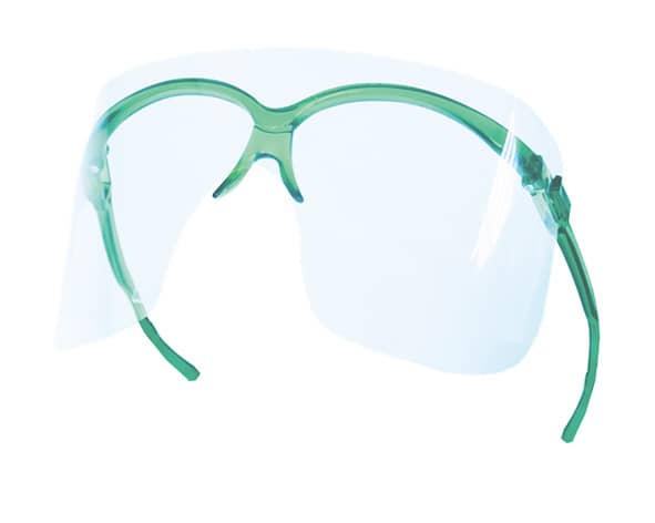 Array - Occhiali Protettivi con Montatura Verde per paziente