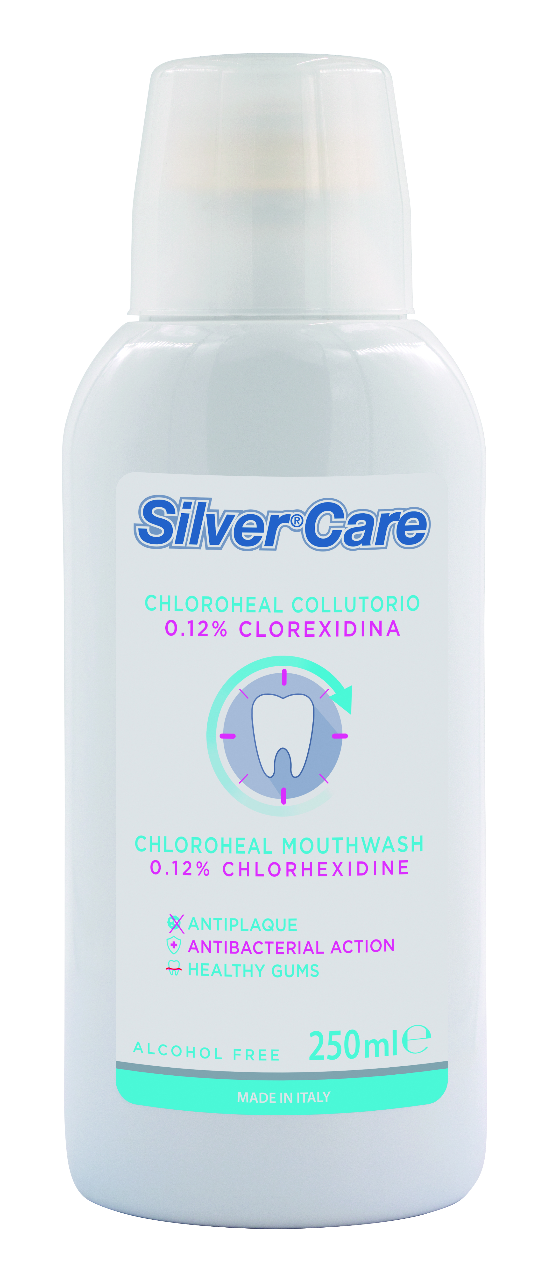 COLLUTORIO 0.12% SILVER CARE 250 ML Profilassi - COLLUTORIO 0.12% SILVER CARE 250 ML