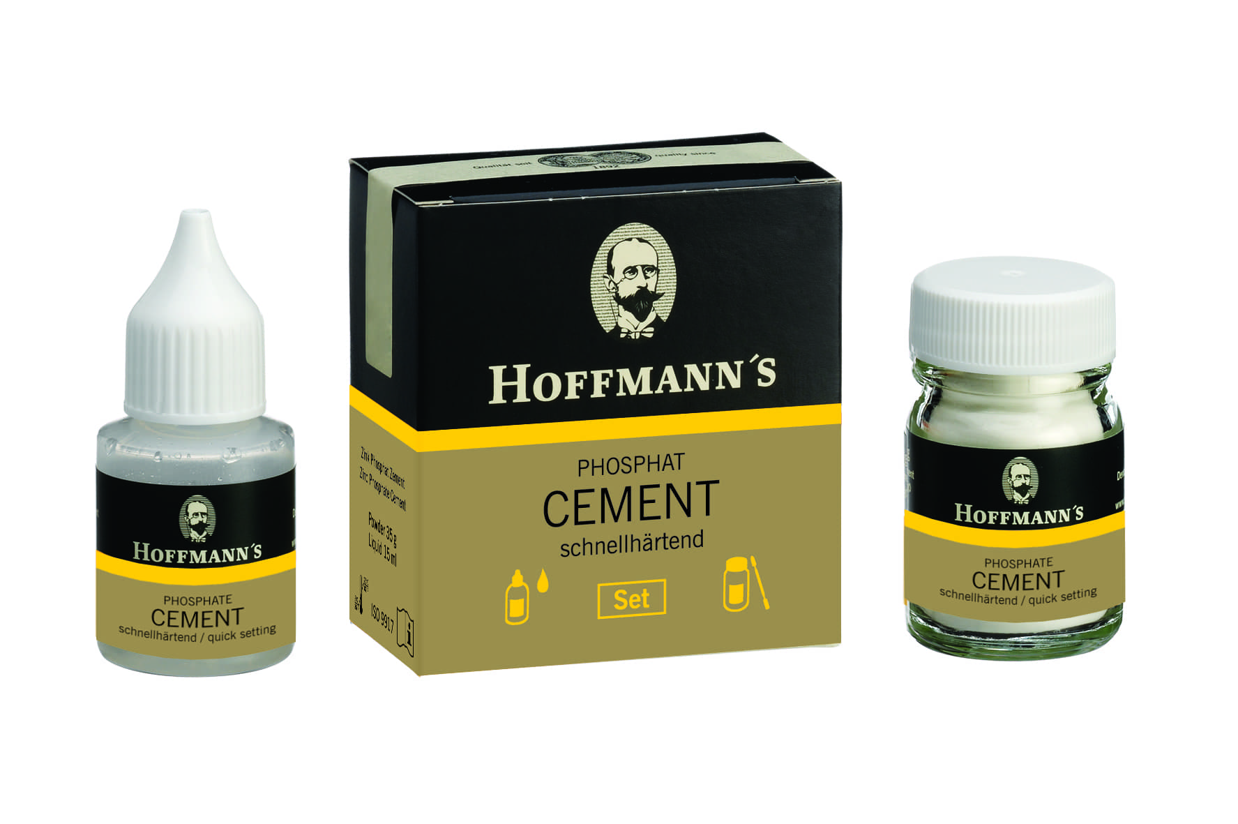 Hoffmann Cement Kit Polvere 35gr/Liquido 15 ml colore 2