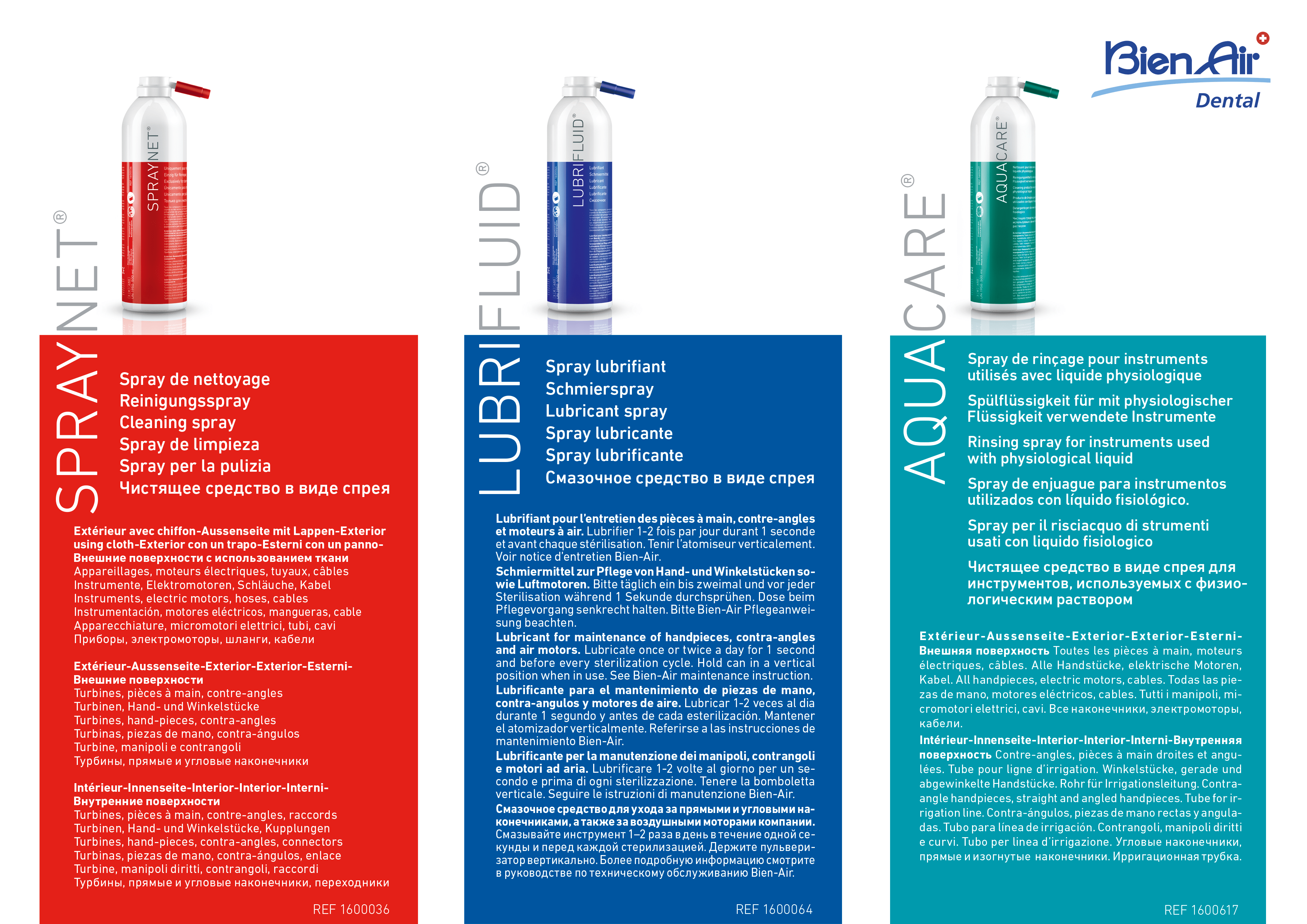 Trio Pack: Spraynet / Lubrifluid / Aquacare