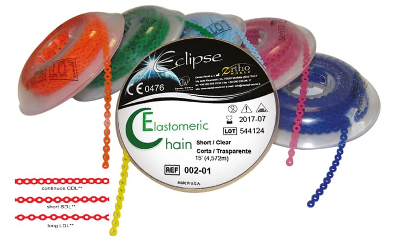 CATENELLE ELASTICHE ECLIPSE L.PINK4 Ortodonzia - CATENELLE ELASTICHE ECLIPSE L.PINK4