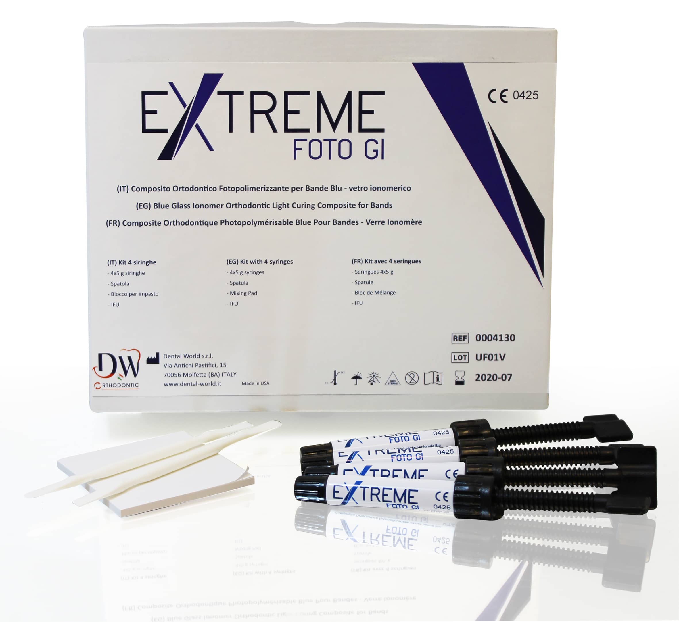 EXTREME KIT FOTO BANDE BLU KIT 4 Ortodonzia - EXTREME KIT FOTO BANDE BLU KIT 4