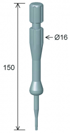 Implantologia - Cacciavite x impianti h 120 mm