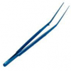 Strumenti - Pinzetta chirurgica Blue Titanium angolata 30°